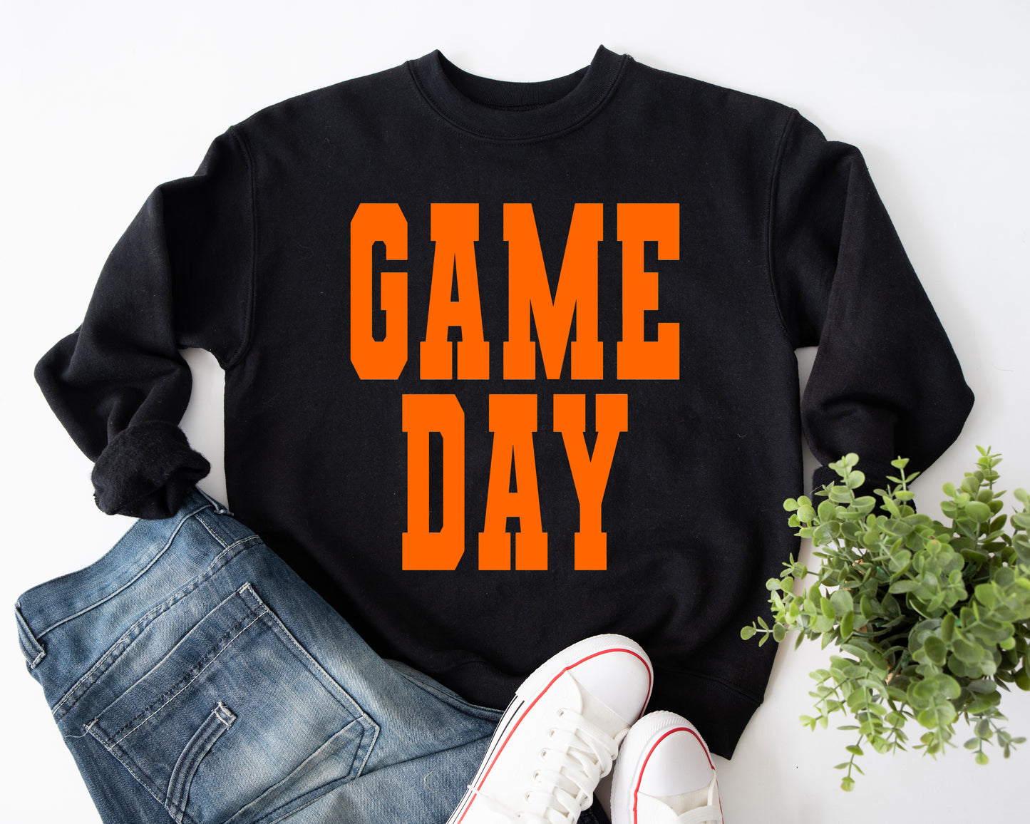 Game Day Orange Spangle Fleece
