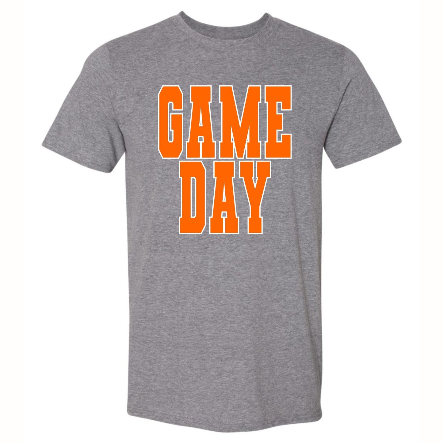 Game Day Orange Spangle Graphite Tee