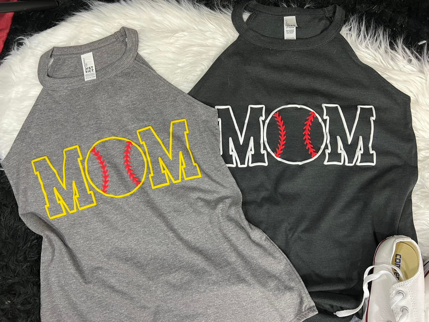 Baseball Mom Puff Rocker Tank