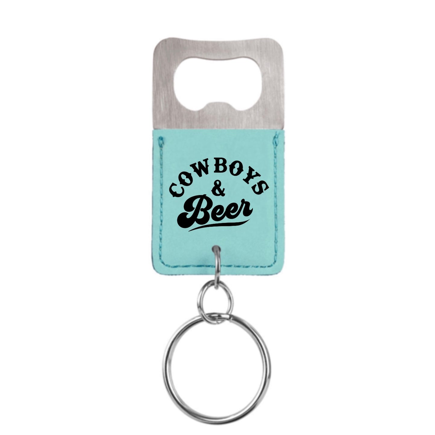 Cowboys & Beer Bottle Opener Keychain