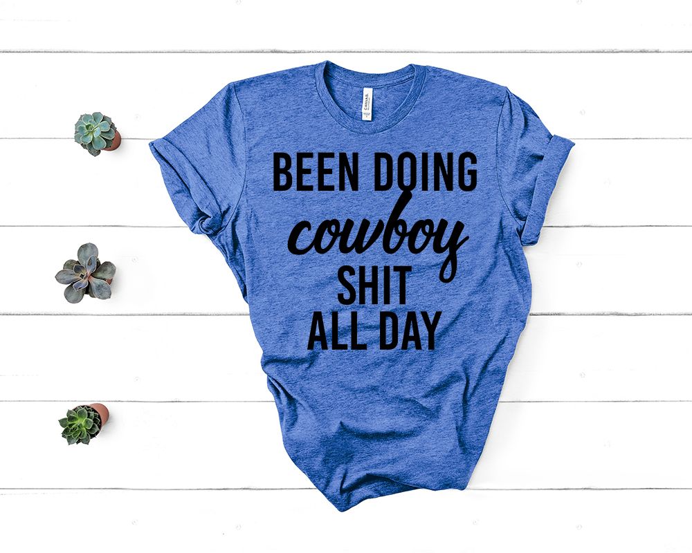 cowboys and cowgirls or been doing cowboy stuff all day Long Sleeve T-Shirt