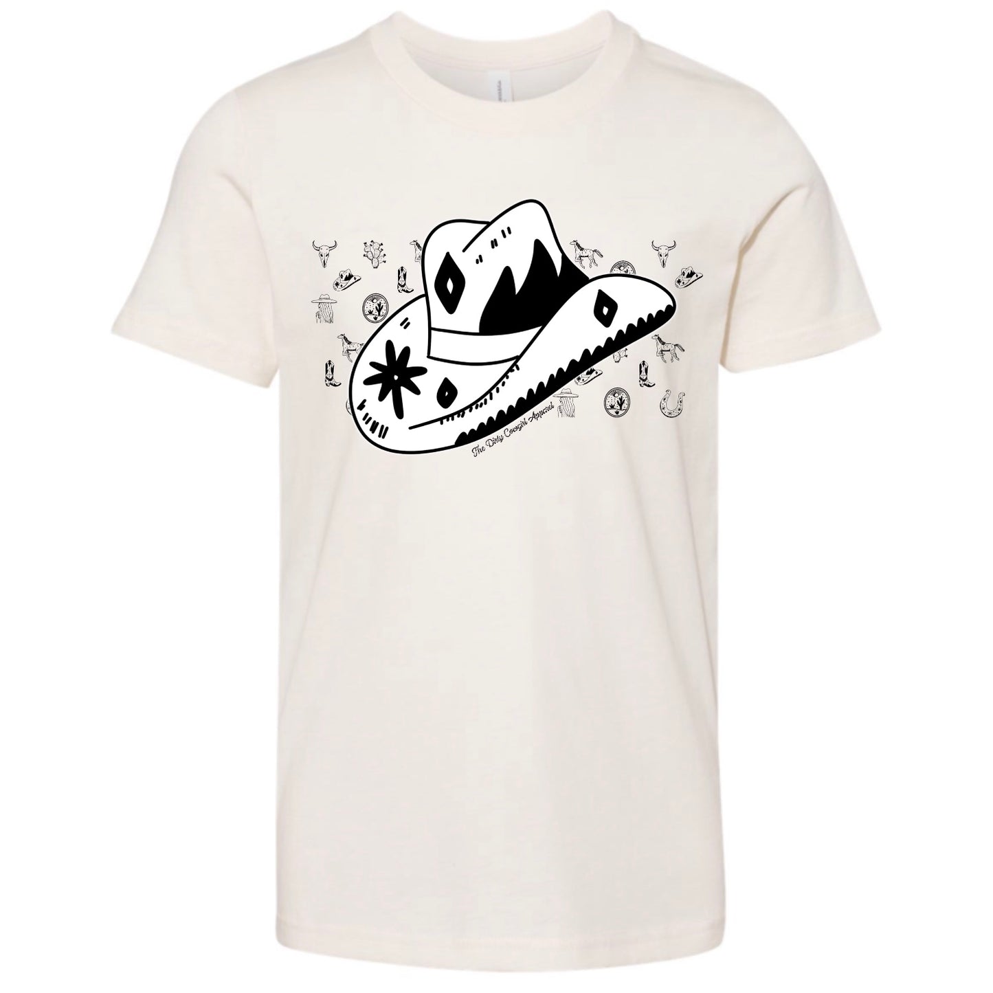 Cowboy Hat Sketch Youth Tee