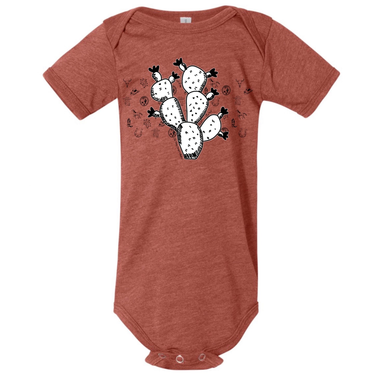 Cactus Sketch Onesie