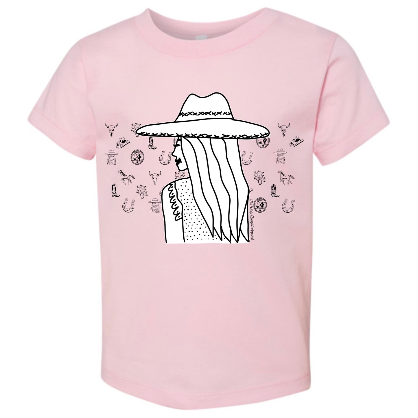 Cowgirl Sketch ToddlerTee