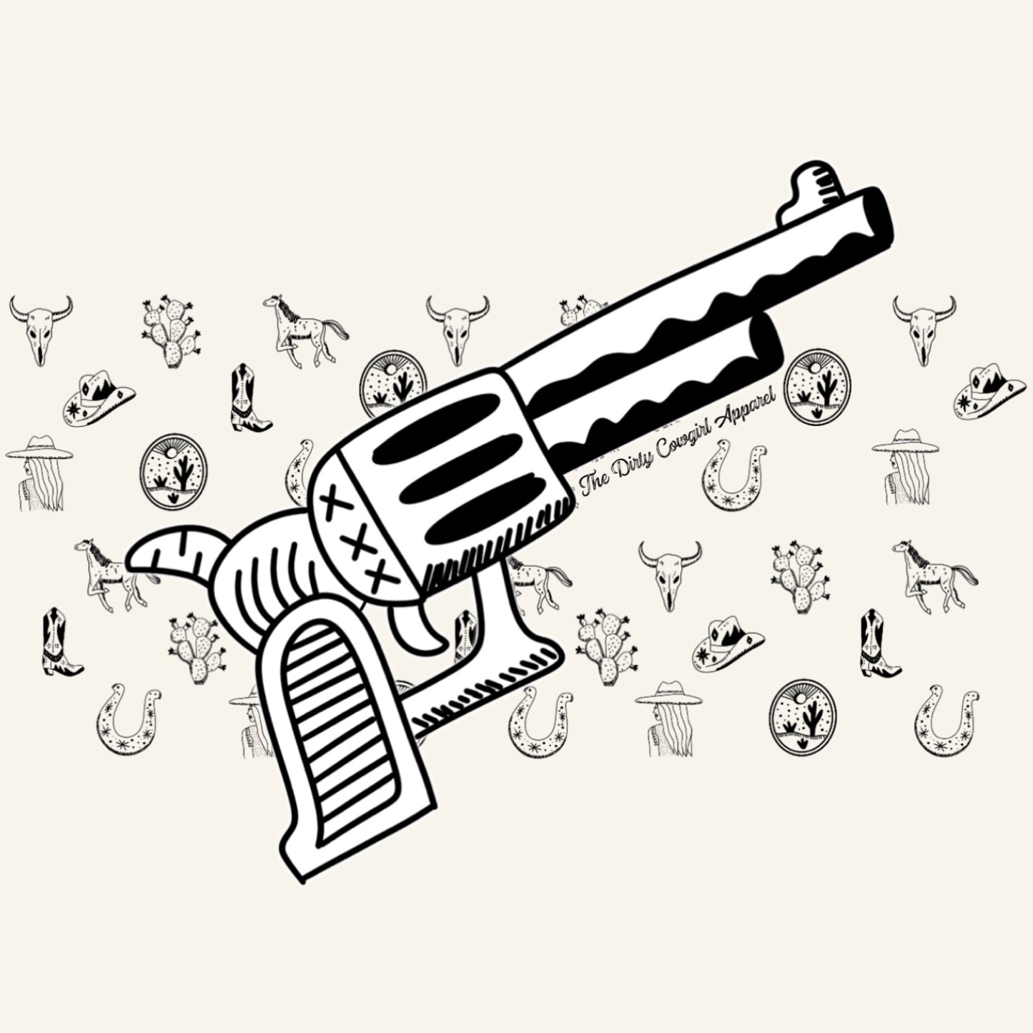 Pistol Sketch Onesie