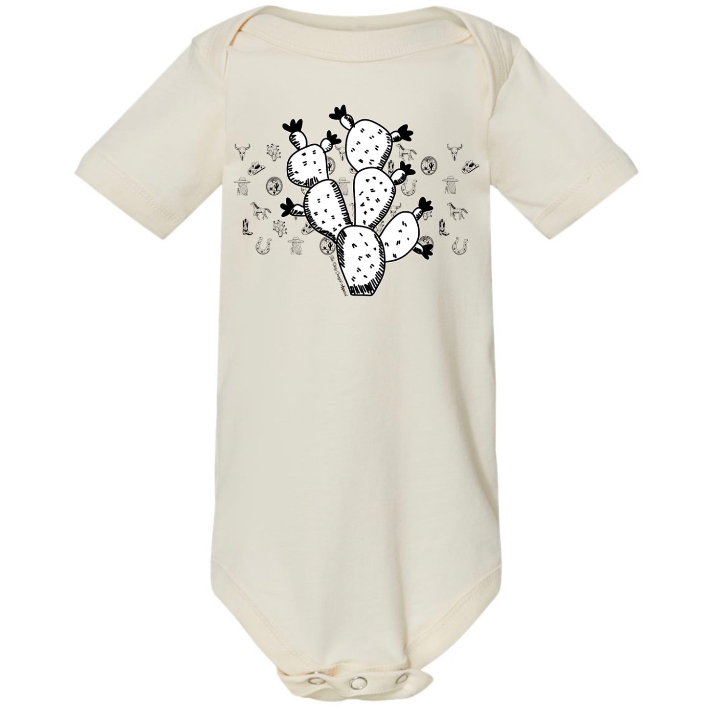Cactus Sketch Onesie