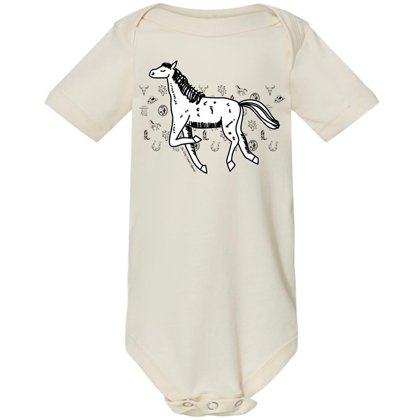 Horse Sketch Onesie
