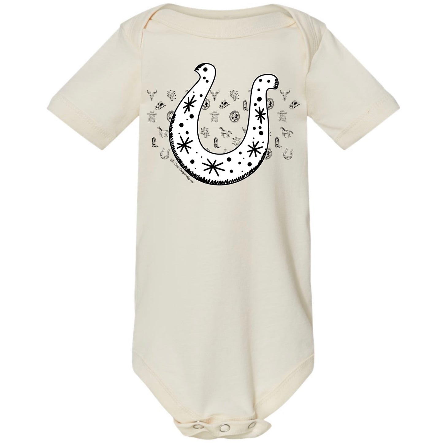 Horseshoe Sketch Onesie