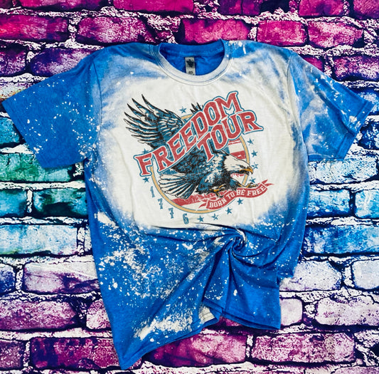 Freedom Tour Bleached Tee