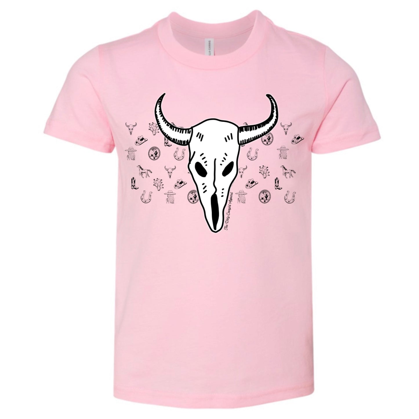 Bison Skull Sketch Youth Tee