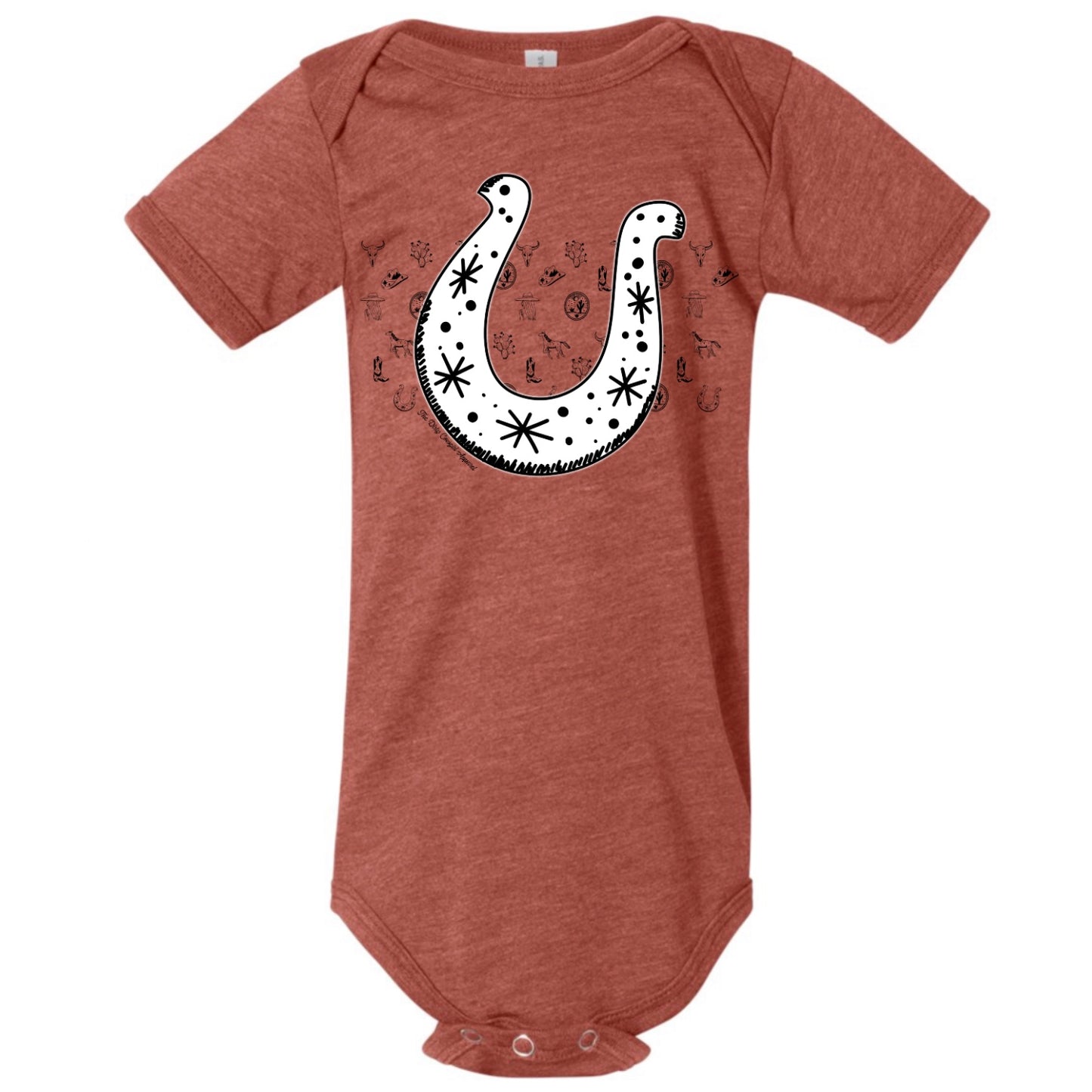 Horseshoe Sketch Onesie