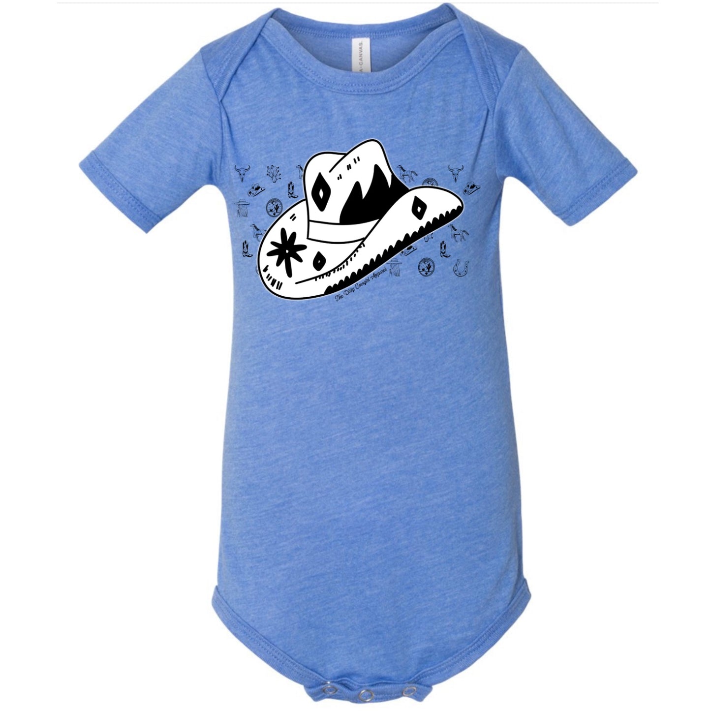 Cowboy Hat Sketch Onesie