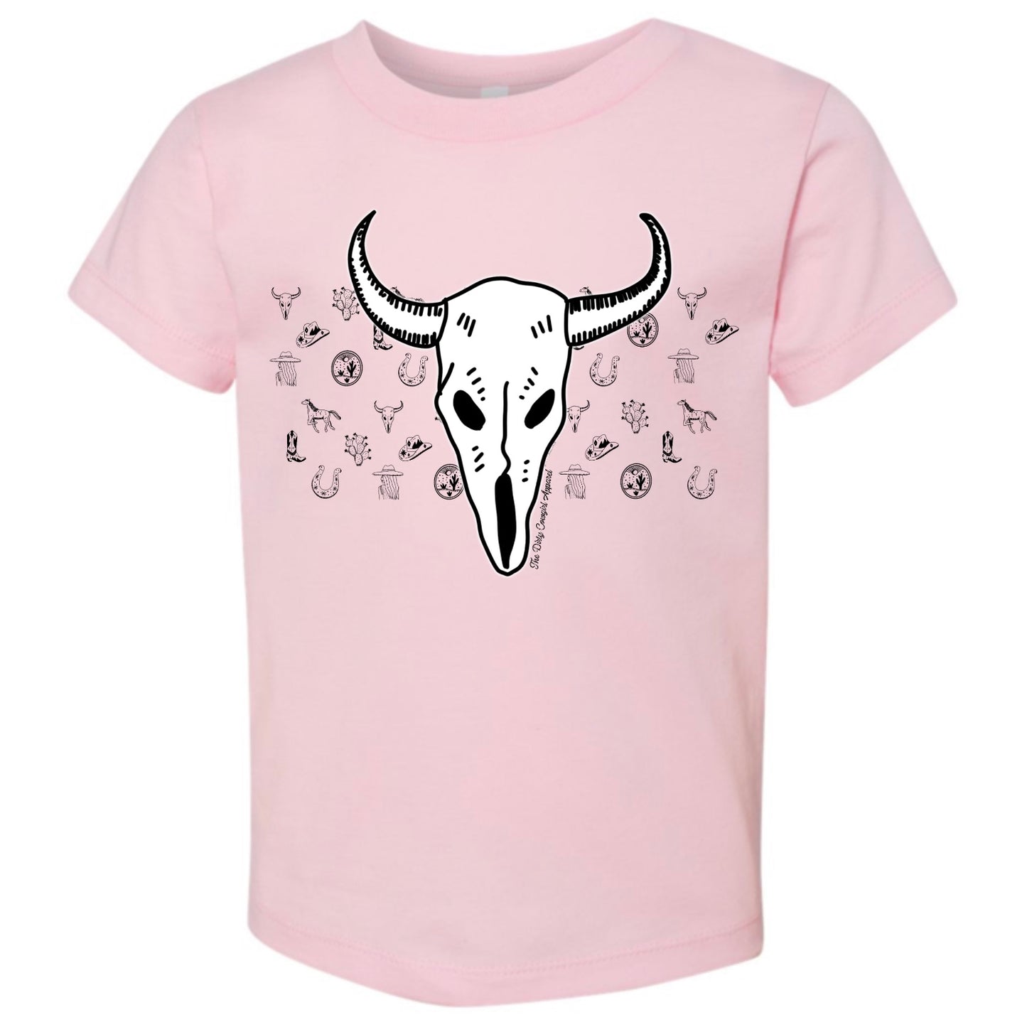 Bison Skull Sketch ToddlerTee