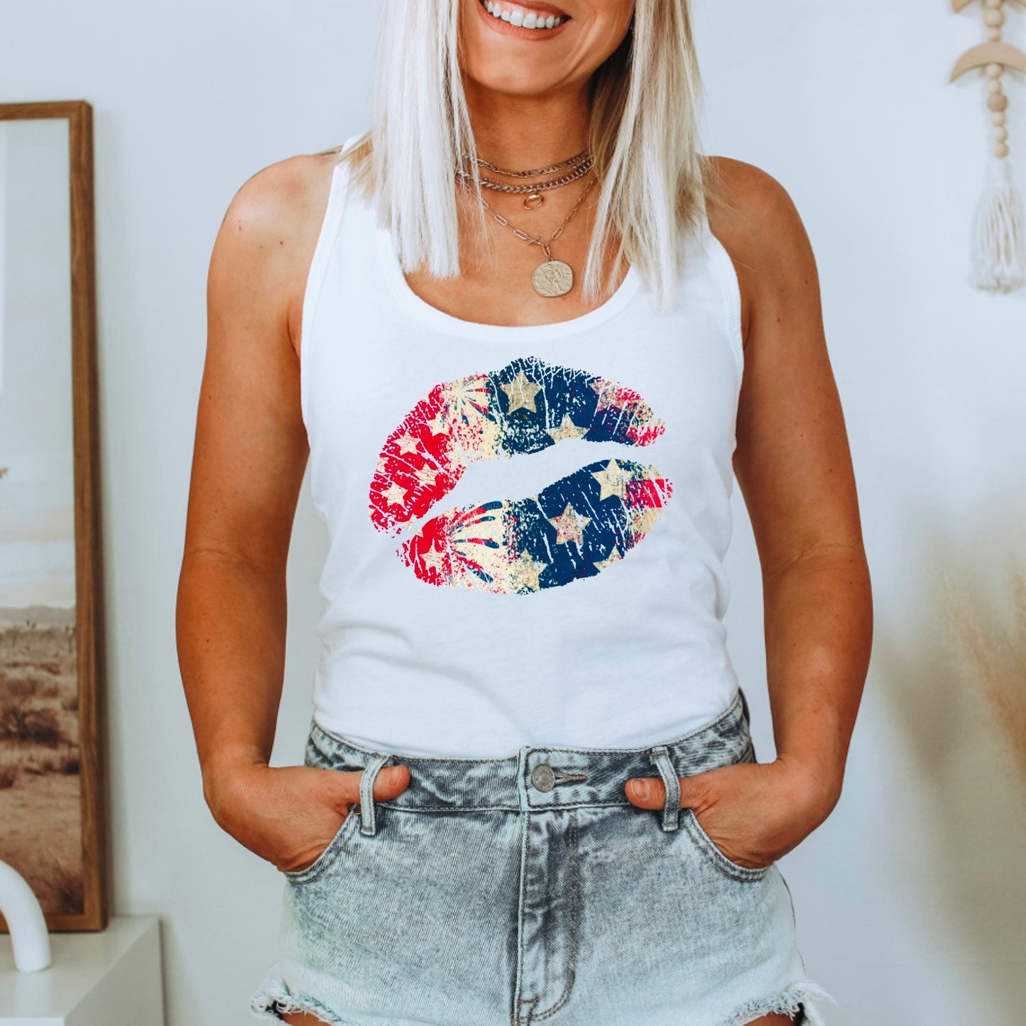 America Lips Tank