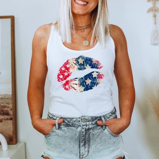 America Lips Tank