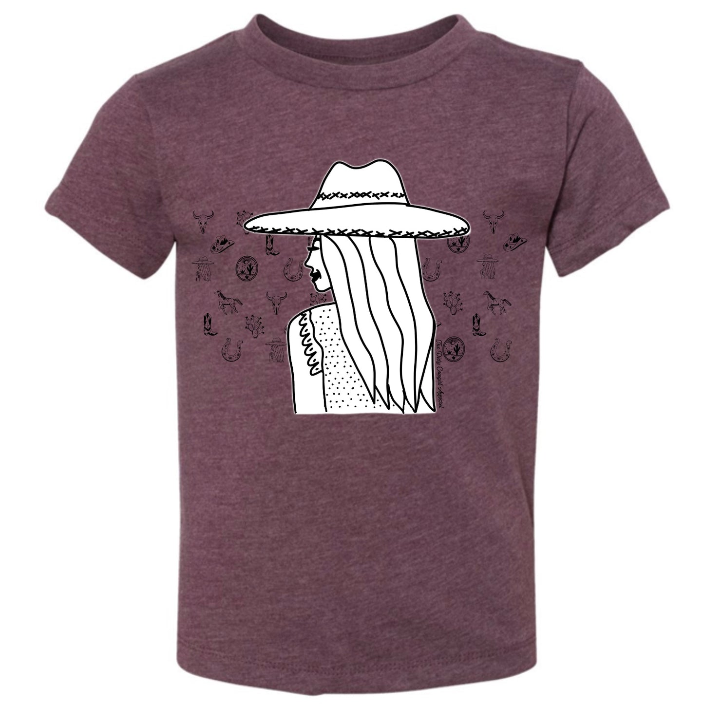 Cowgirl Sketch ToddlerTee