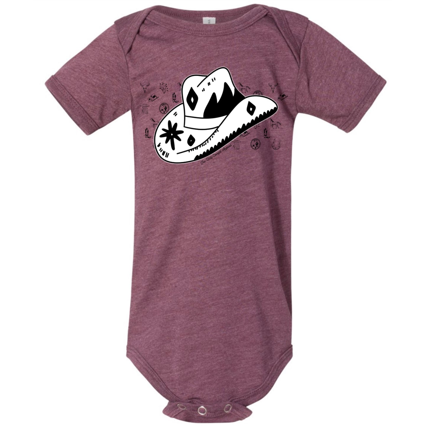 Cowboy Hat Sketch Onesie