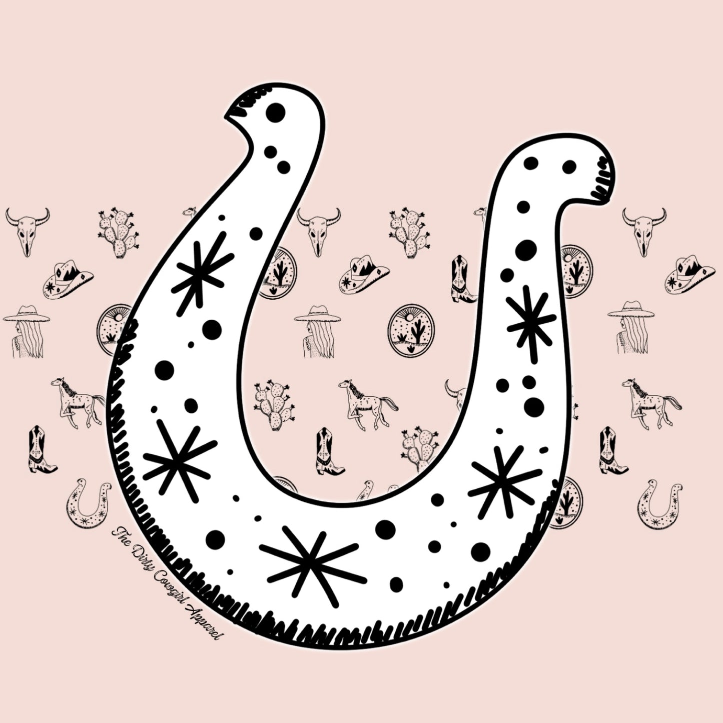 Horseshoe Sketch Toddler Tee