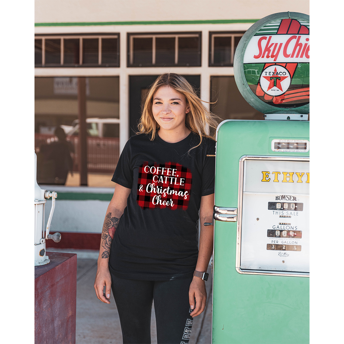 Coffee Cattle and Christmas Cheer T-Shirt