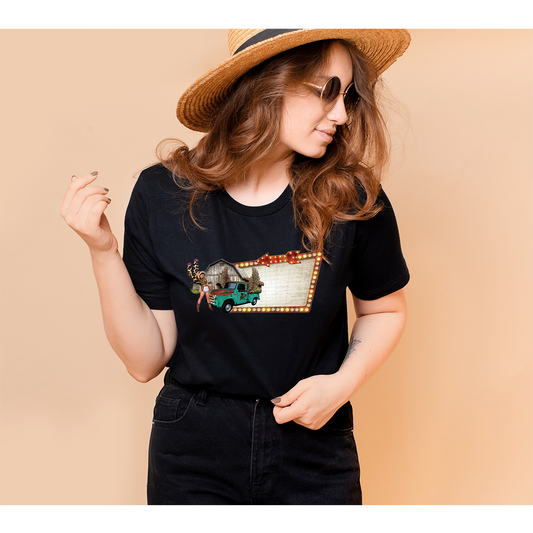 Cowgirl Barn Black T-Shirt