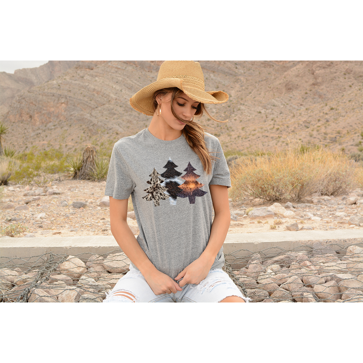 Cowhide Trees T-Shirt