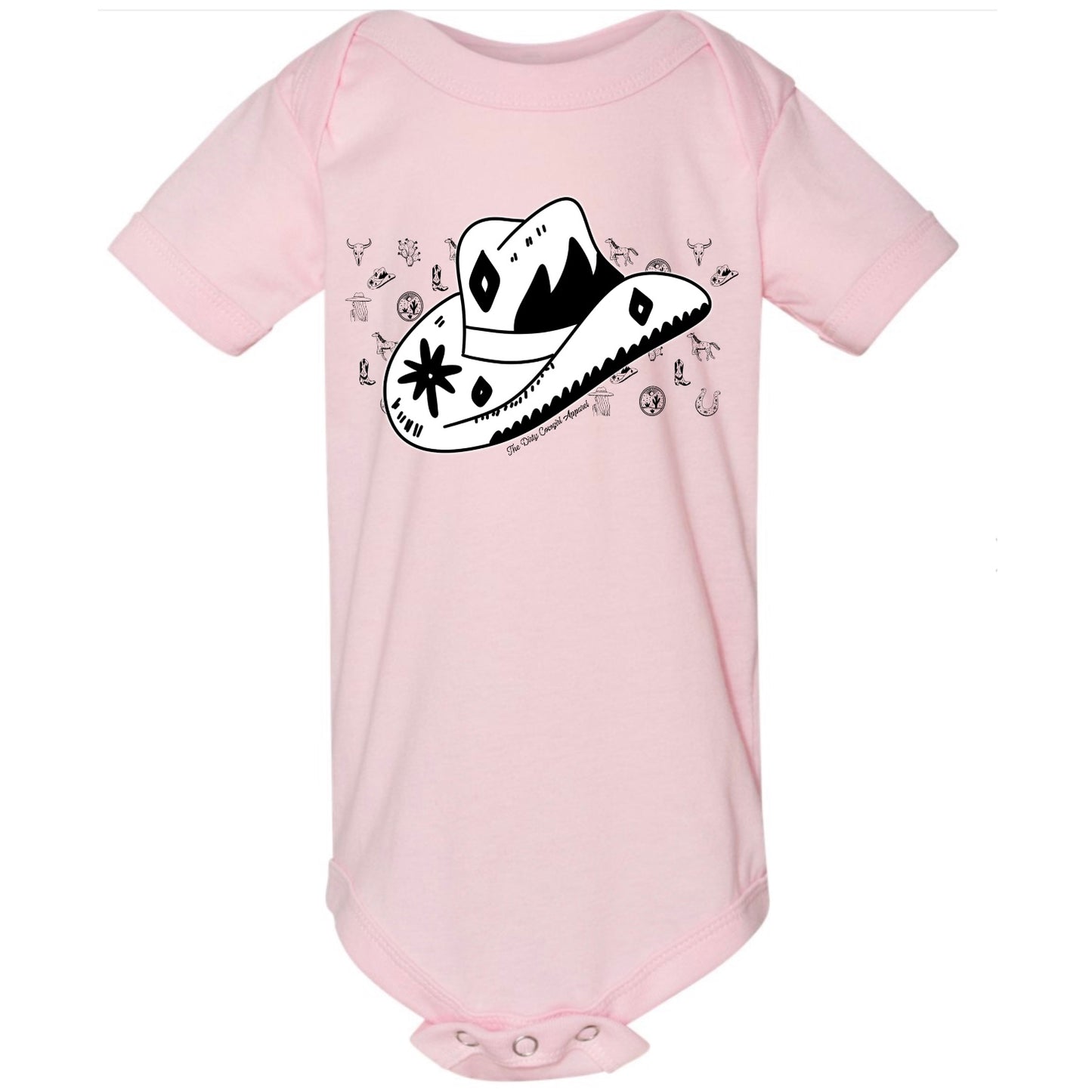 Cowboy Hat Sketch Onesie