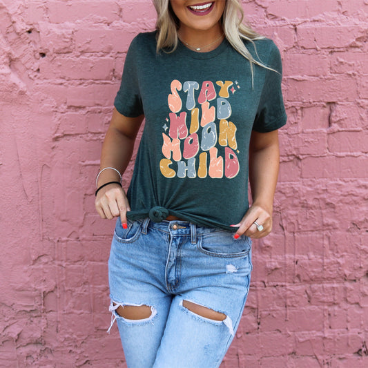 Stay wild moon child tee