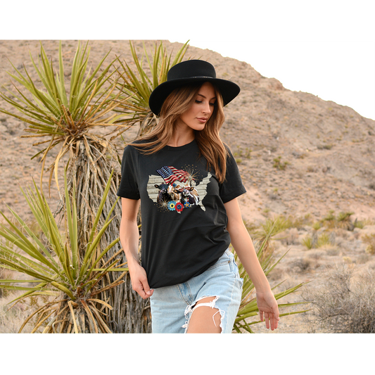 Farming American Flag T-Shirt