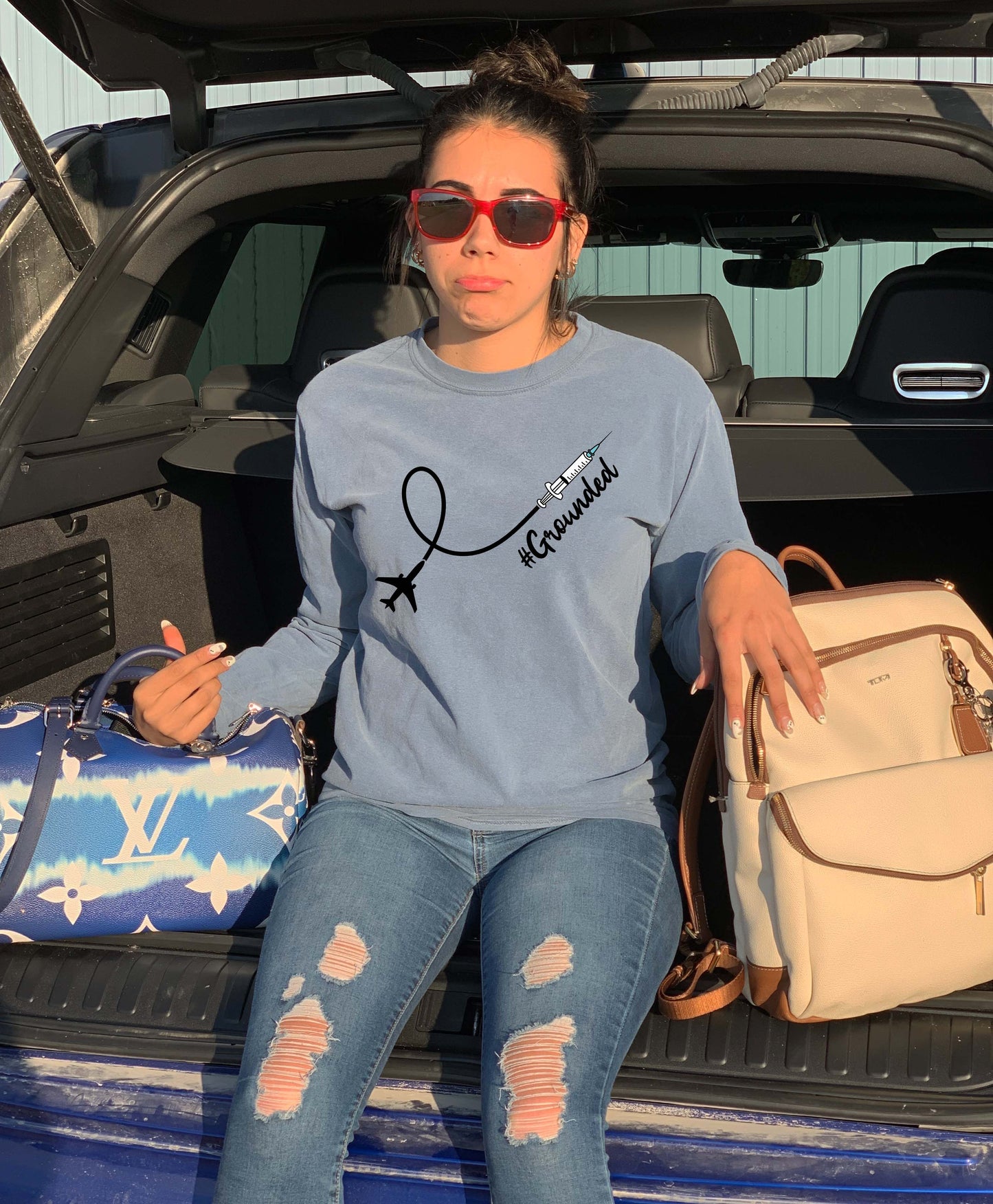 Grounded Flight Long Sleeve Tee