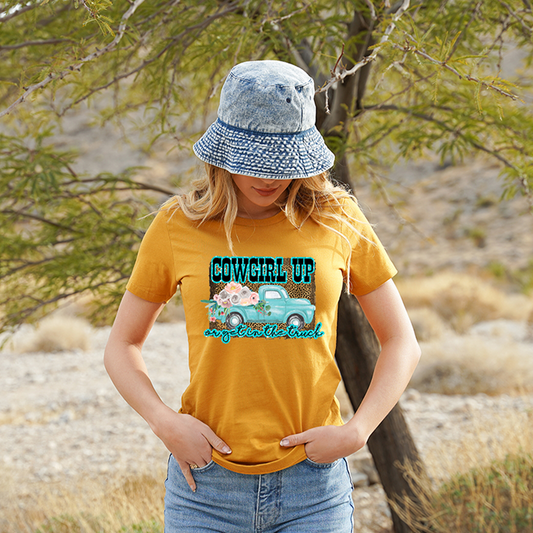 Cowgirl Up Truck T-Shirt