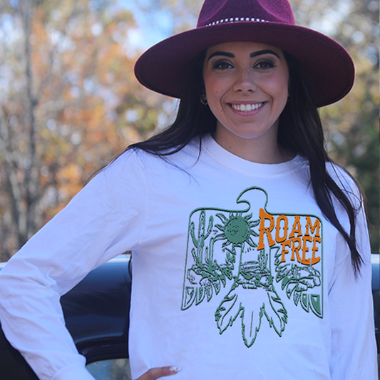 Roam Free White Longsleeve