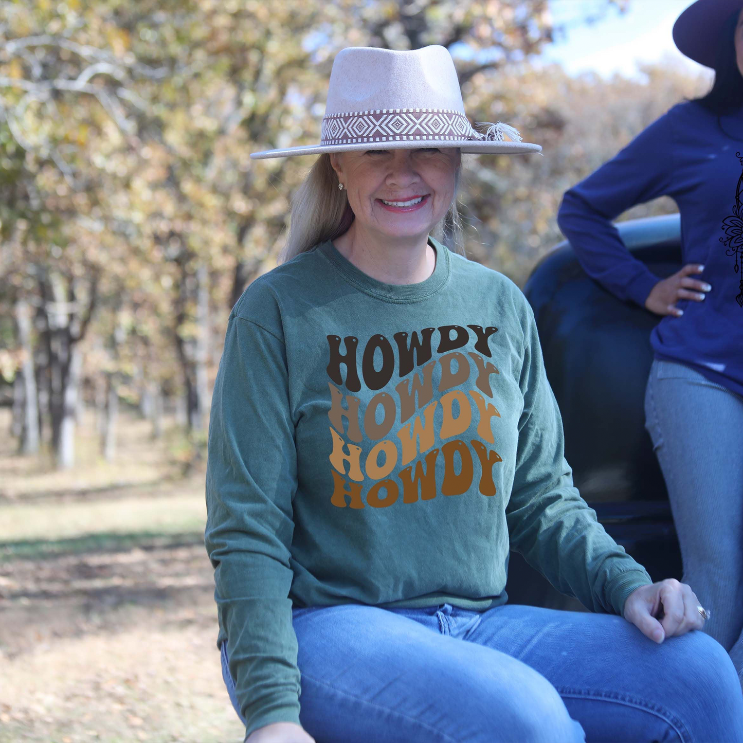 Howdy Wavy Repeat Longsleeve