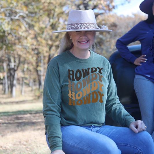 Howdy Wavy Repeat Longsleeve