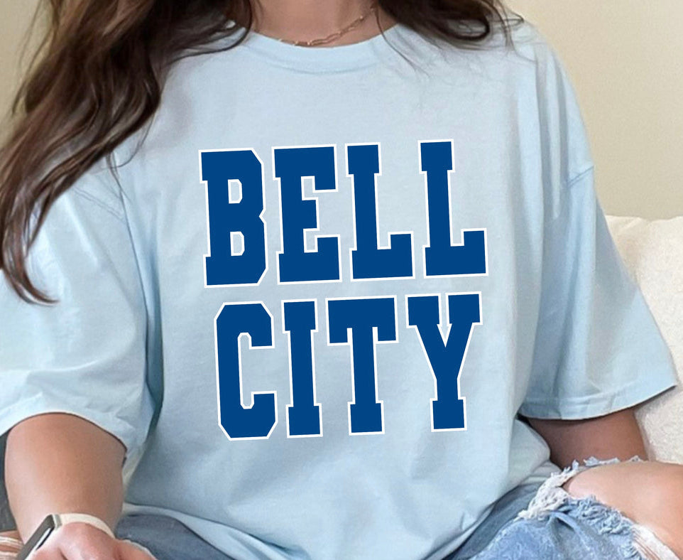Bell City Royal White Spangle Youth Tee