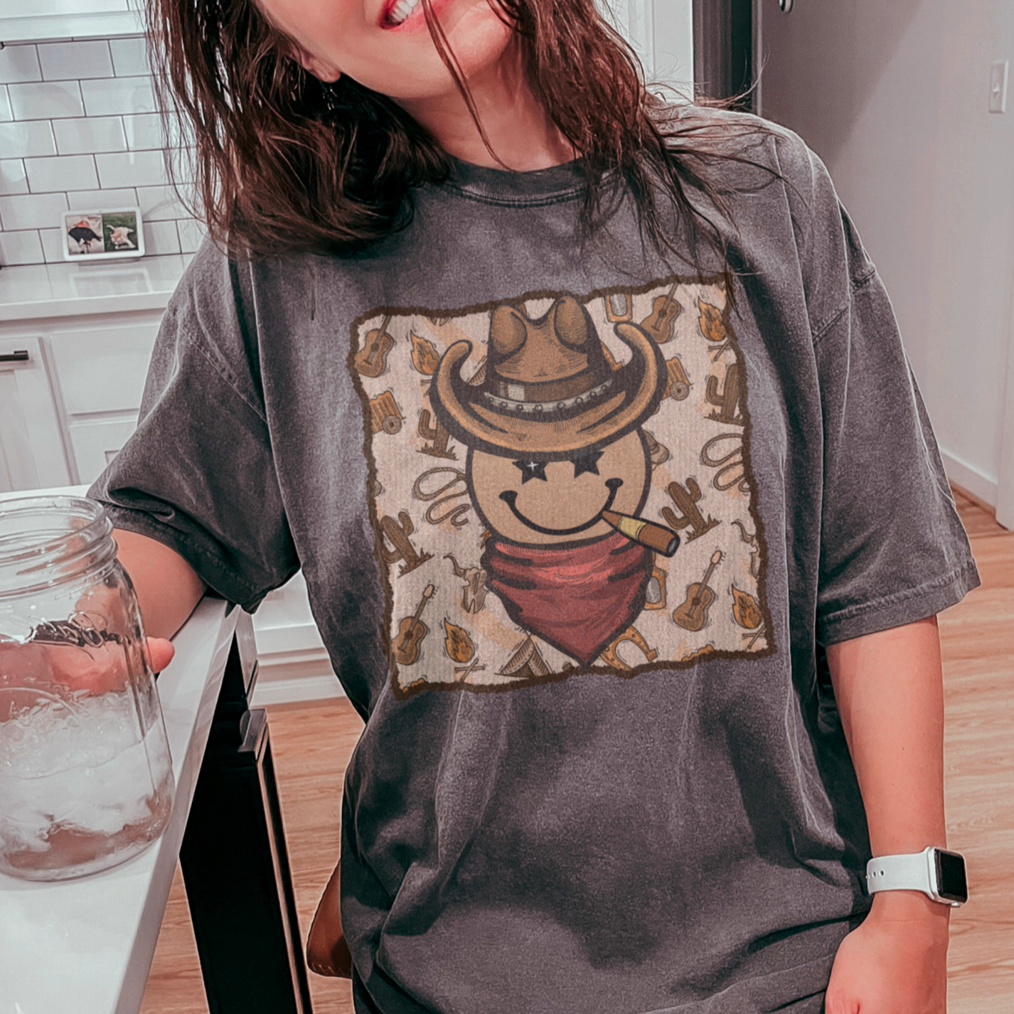 Cowboy Smiley Tee