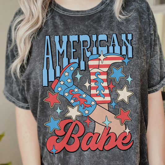 American Babe Mineral Wash Tee