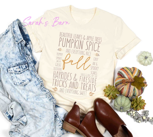 Fall Things Words