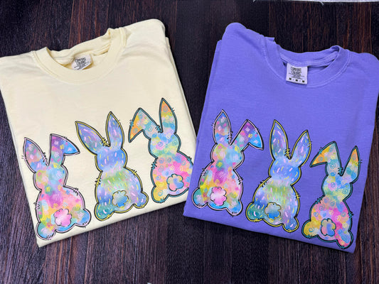 Abstract Easter Bunnies Comfort Colors