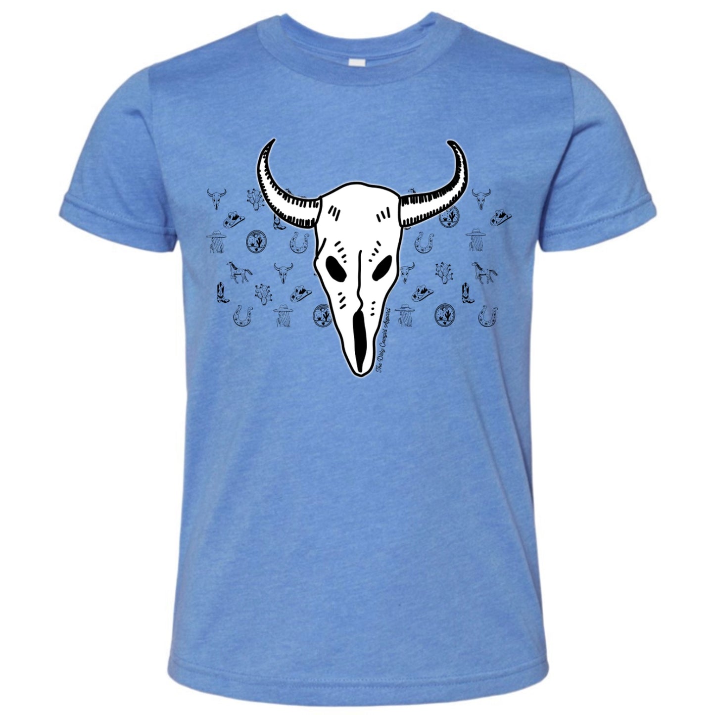 Bison Skull Sketch Youth Tee