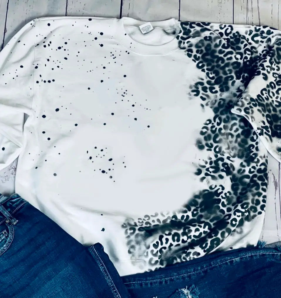 Leopard Spraypaint Sweater NO PRINTING