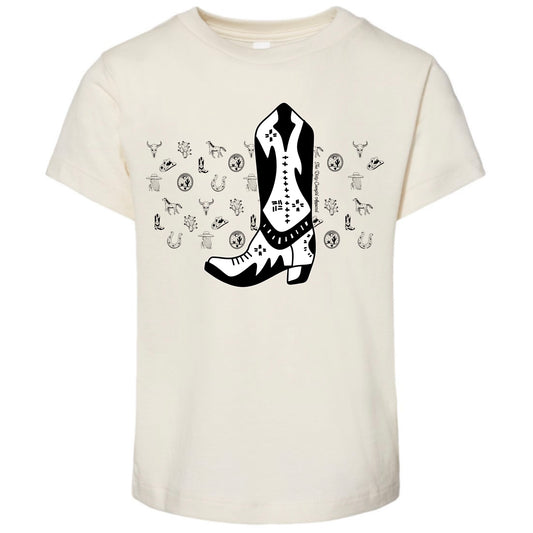 Boot Sketch Toddler Tee