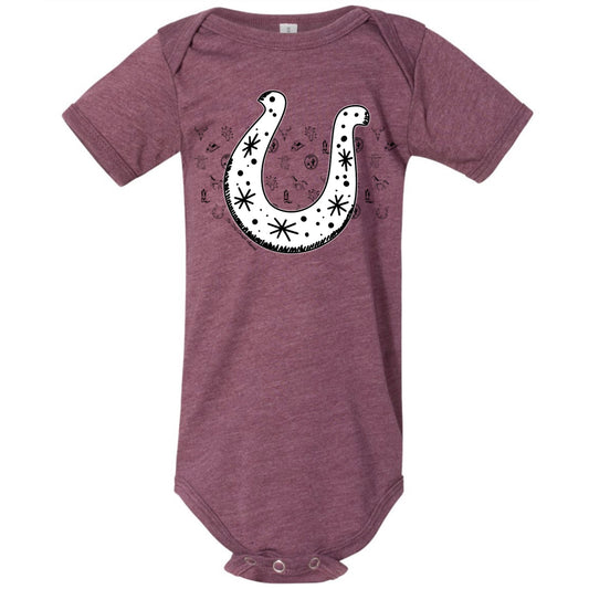 Horseshoe Sketch Onesie