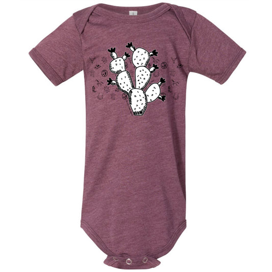 Cactus Sketch Onesie