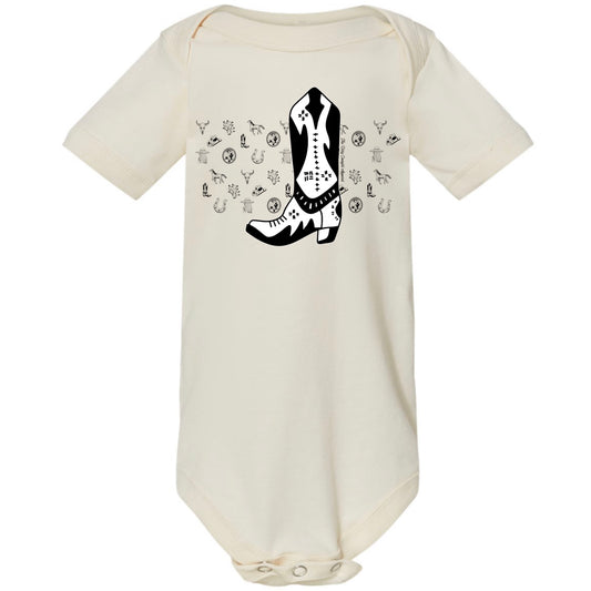 Boot Sketch Onesie