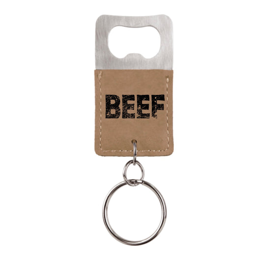 BEEF Bottle Opener Keychain