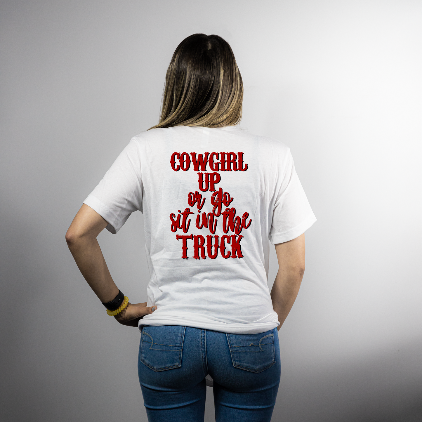 Cowgirl Up White T-Shirt
